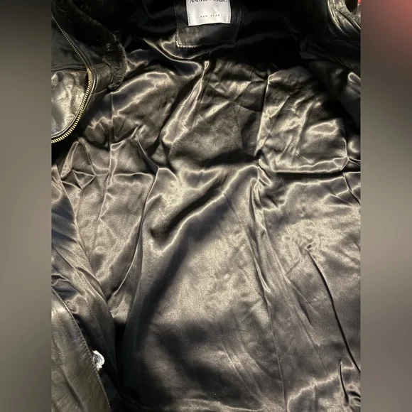 Andrew Marc Men’s Leather Jacket Sz L - Picture 8 of 9